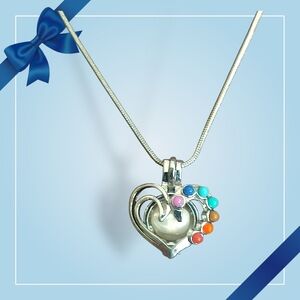 Oyster Cage Chakra Heart Pendant